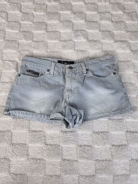 Vintage l.e.i. Jeans Jean Shorts Light Blue Wash Size 5 EUC